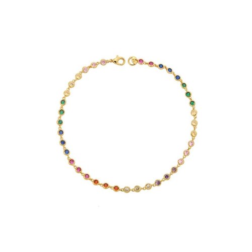 Lili Claspe Cici Link Anklet Rainbow Lili Claspe Cici Link Anklet Rainbow