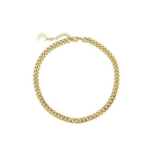 Lili Claspe Celine Curb Link Anklet Smooth Lili Claspe Celine Curb Link Anklet Smooth