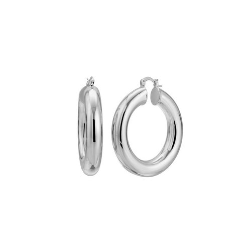 Lili Claspe Faye Hoops Large Silver Lili Claspe Faye Hoops Large Silver