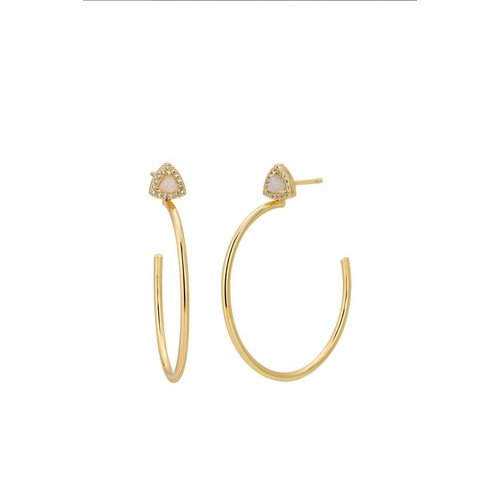 Lili Claspe Dani Rainbow Moonstone Hoops Lili Claspe Dani Rainbow Moonstone Hoops