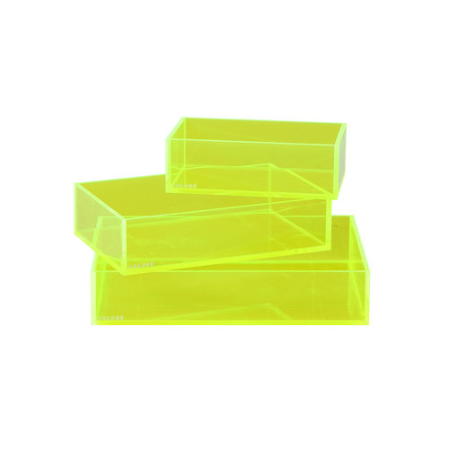 Coloré Tray Set - Neon Yellow Coloré Tray Set - Neon Yellow