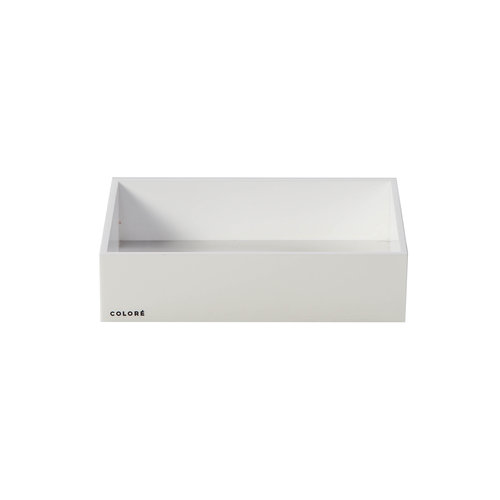 Coloré Medium Tray - Opaque White Coloré Medium Tray - Opaque White