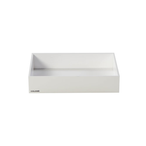 Coloré Large Tray - Opaque White Coloré Large Tray - Opaque White