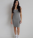 X C'est Moi Rib Dress Heather Silver
