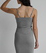 X C'est Moi Rib Dress Heather Silver