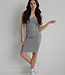 X C'est Moi Rib Dress Heather Silver