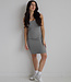 X C'est Moi Rib Dress Heather Silver