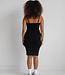 X C'est Moi Rib Dress Black