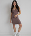 X C'est Moi Rib Dress Mocha
