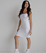 X C'est Moi Rib Dress White