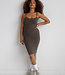 X C'est Moi Rib Dress Khaki