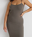 X C'est Moi Rib Dress Khaki