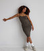 X C'est Moi Rib Dress Khaki