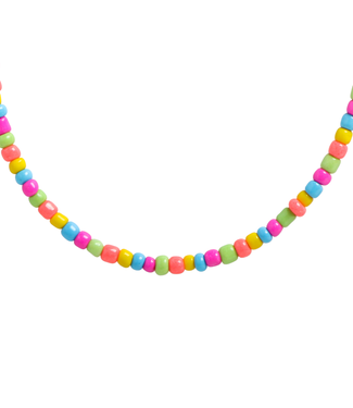 Rainbow Seed Bead Magnetic Necklace