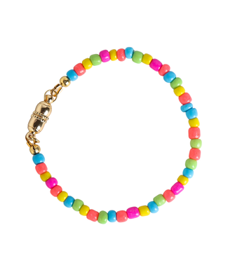Rainbow Seed Bead Magnetic Bracelet