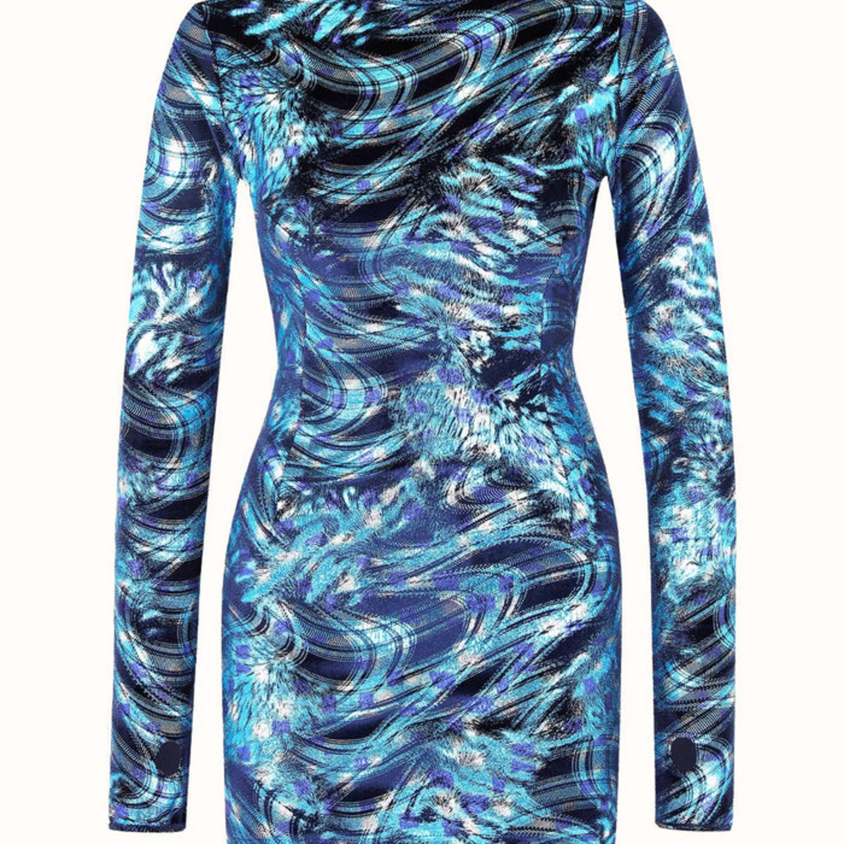 Call Me Blue Velvet Dress - LE BROW BAR