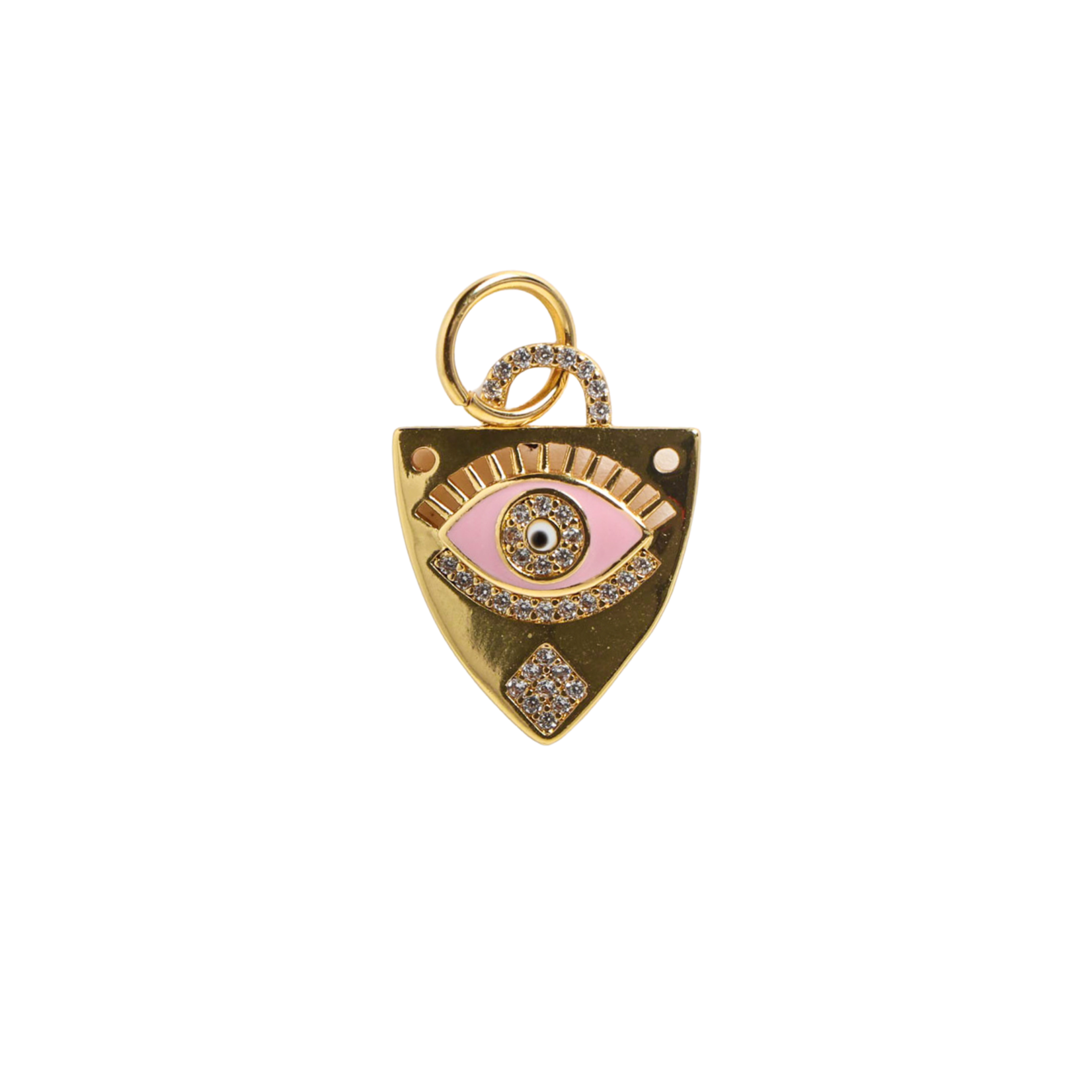Brass Eye Shield Charm