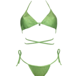 Sharay Iridescent Bikini Neon Green