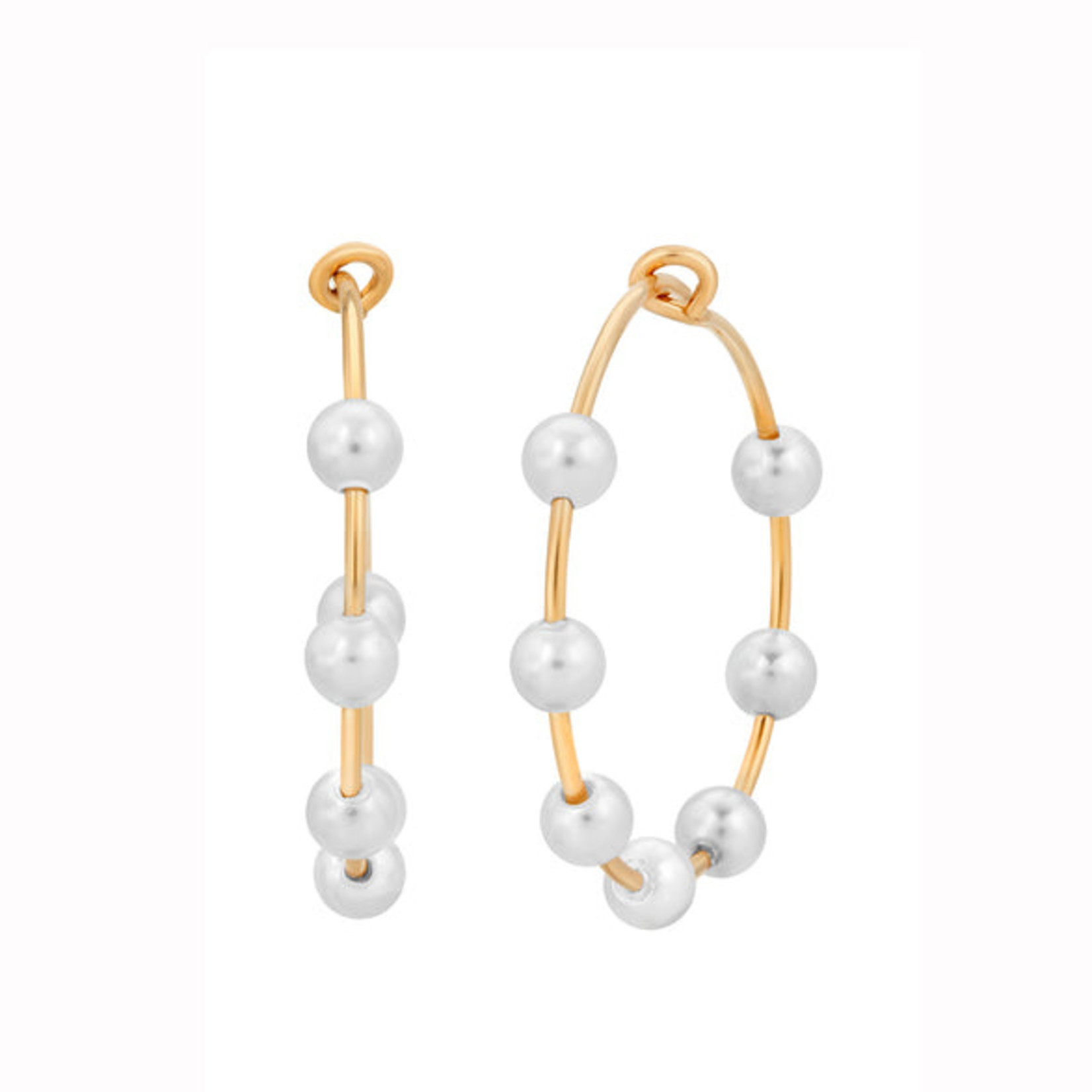 Lili Claspe Molly Petite Hoops Gold