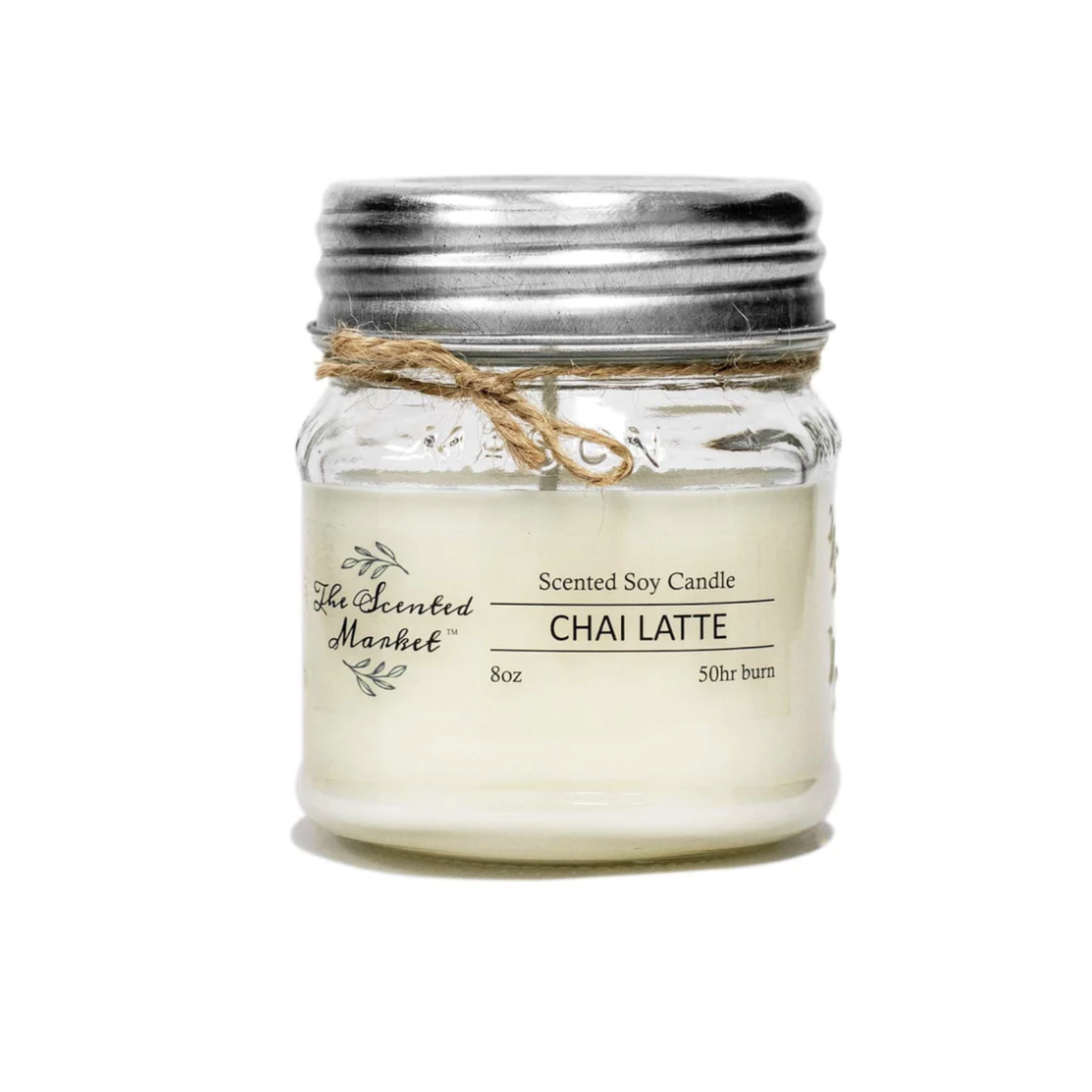 The Scented Market Chai Latte Soy Wax Candle 8 oz
