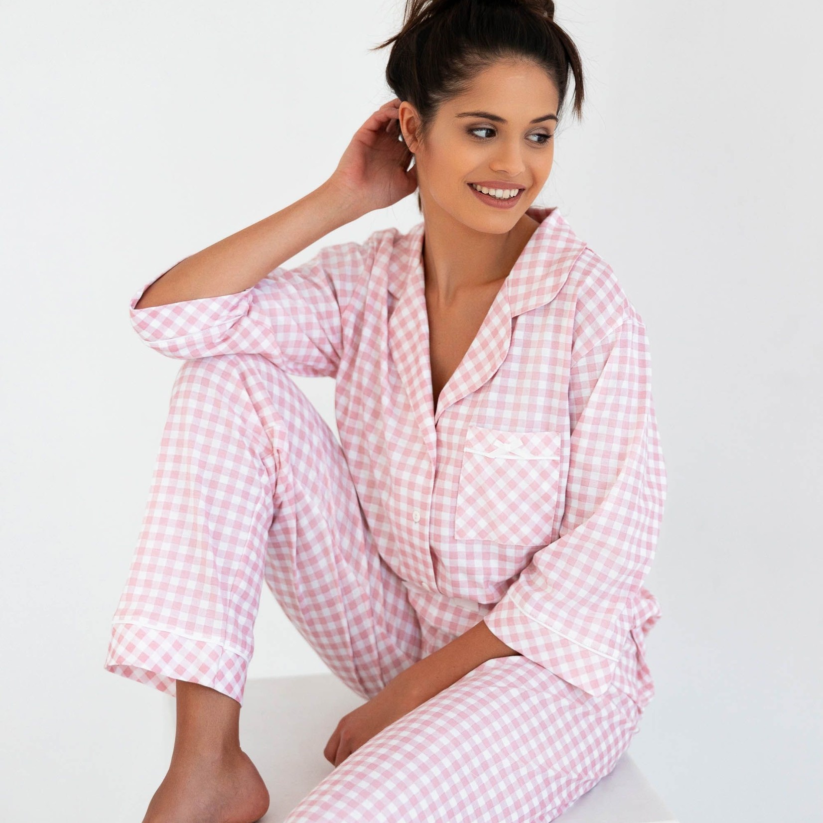 Sensis Pink Gingham Pyjama Set