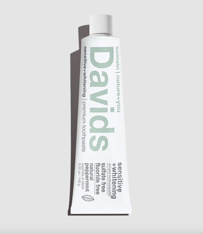 David's Toothpaste Davids Hydroxi™ sensitive+whitening nano-hydroxyapatite premium toothpaste / peppermint