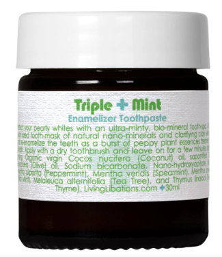 Living Libations Dentifrice émulsifiant à la menthe triple