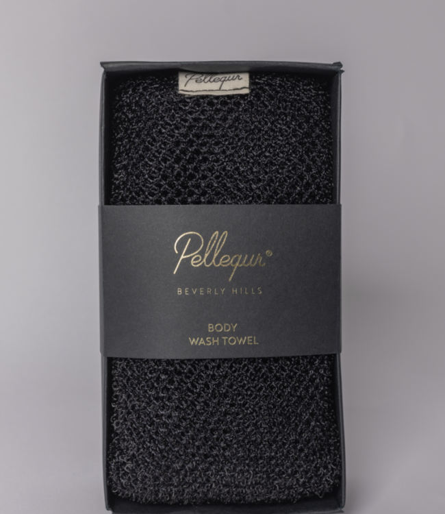 Pellequr Serviette de toilette noire