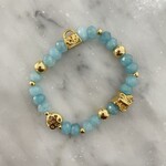 Gemstone Aqua Jade Bracelet