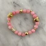 Gemstone Pink Jade Bracelet