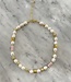 Collier de perles d'eau douce et de pierres précieuses
