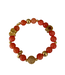 Bracelet de pierres précieuses Jade orange