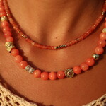 Gemstone Orange Jade Necklace