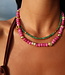 Gemstone Raspberry Jade Necklace