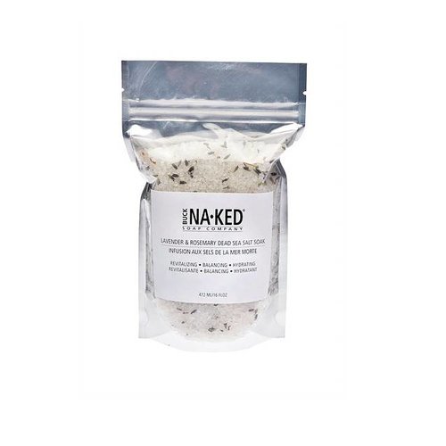 Buck Naked Soap Company Lavender & Rosemary Dead Sea Salt Soak Buck Naked Soap Company Lavender & Rosemary Dead Sea Salt Soak