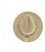 Two Tone Panama Hat with Suede Band Trim