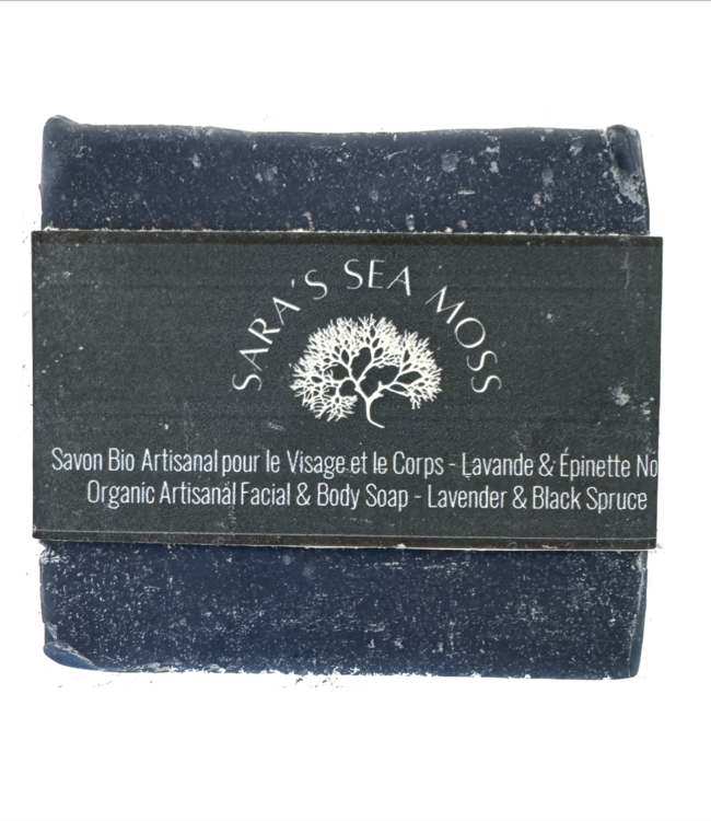 Sara's Sea Moss  Savon artisanal bio pour le visage et le corps à la mousse de mer