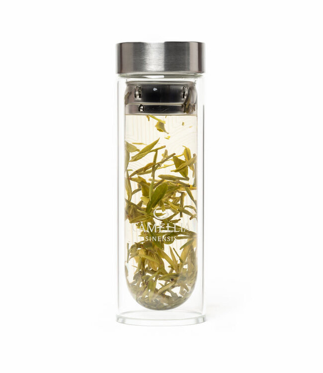 Camellia Sinensis Flacon à thé en verre