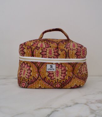 Le Brow Bar Trousse de maquillage matelassée - Brown Paisley