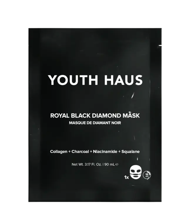 Skin Gym Youth Haus Royal Black Diamond™ Face Mask (SINGLE)