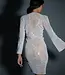 Sharay Mini Robe en Cristal Blanc