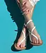 Carolina Santo Domingo Stromboli White Sandal