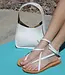 Carolina Santo Domingo Stromboli White Sandal