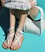 Carolina Santo Domingo Stromboli White Sandal