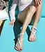 Carolina Santo Domingo Stromboli White Sandal