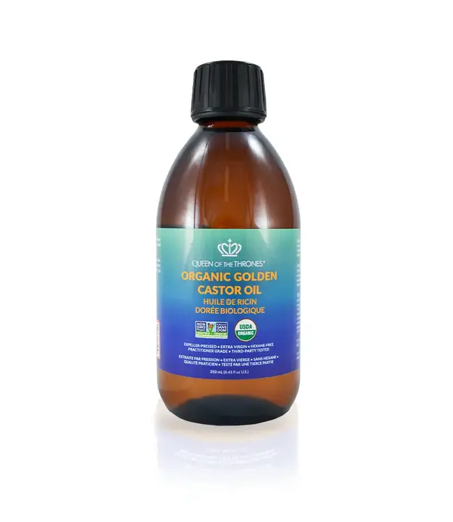Queen of the Thrones Organic Cold Pressed Golden Castor Oil 250ml