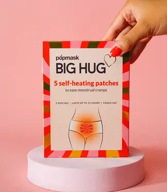 Pop Mask London Big Hug Self Heating Natural Menstrual Cramp Relief Patches