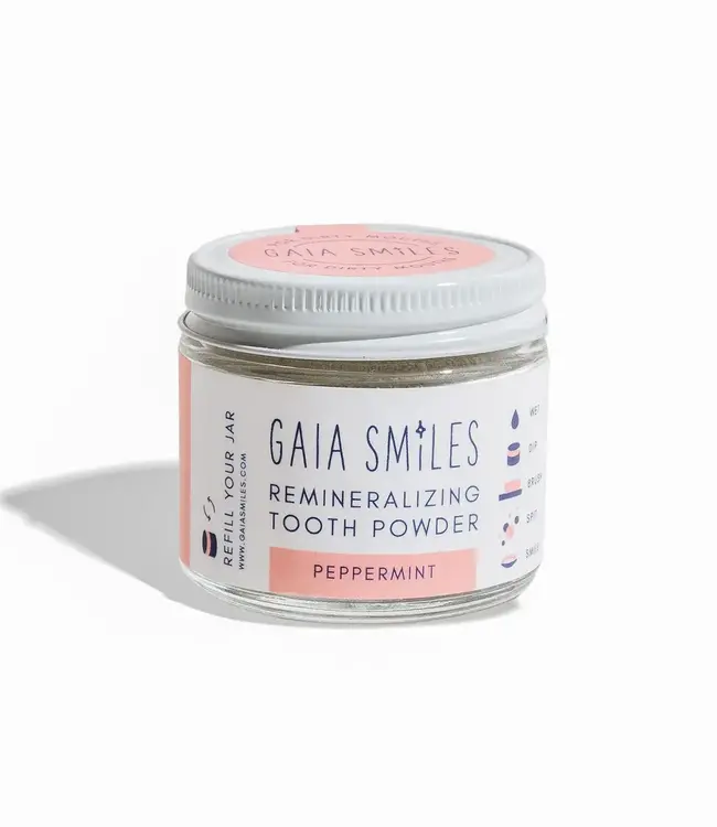 Gaia Smiles Peppermint Tooth Powder
