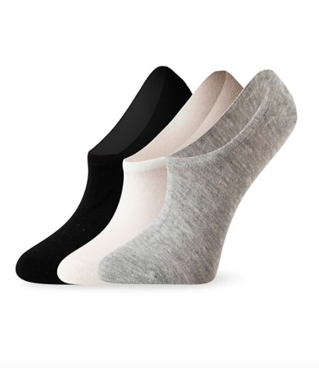 Lemon Loungewear Silk Touch 3-Pair No-Show Liner Socks - Pink