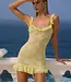 Runaway The Label Ava Mini Dress - Lemon